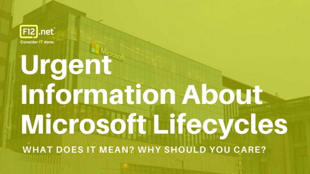 Microsoft lifecycles