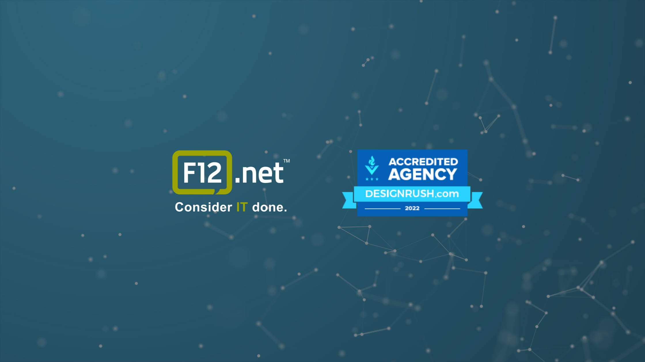 F12.net and DesignRush Logo