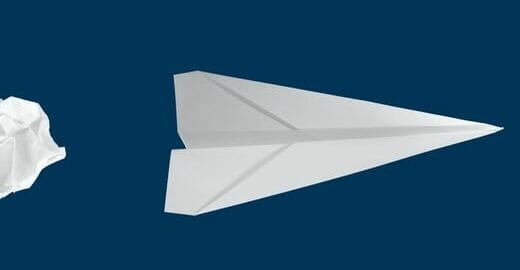 Picture of a paper airplane