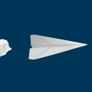 Paper Airplane flying directly towards the november 2022 newsletter!