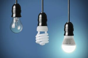Image of lightbulbs representing ideas