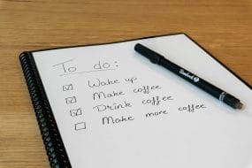 to do list with pen