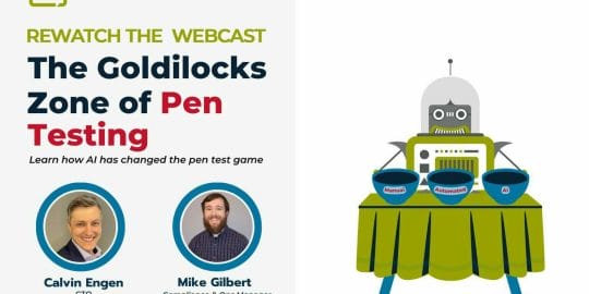 Promo for The Goldilocks Zone of Pen Testing webcast