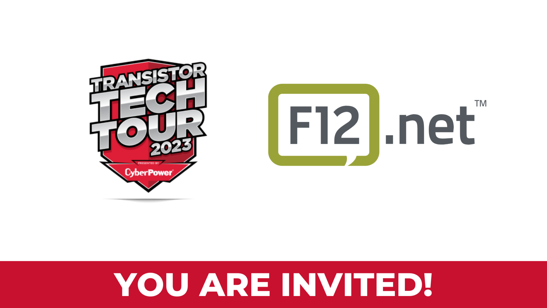 Transistor Tech Tour and F12.net Banner