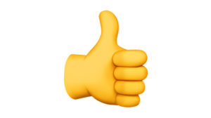 image of thumbs up emoji