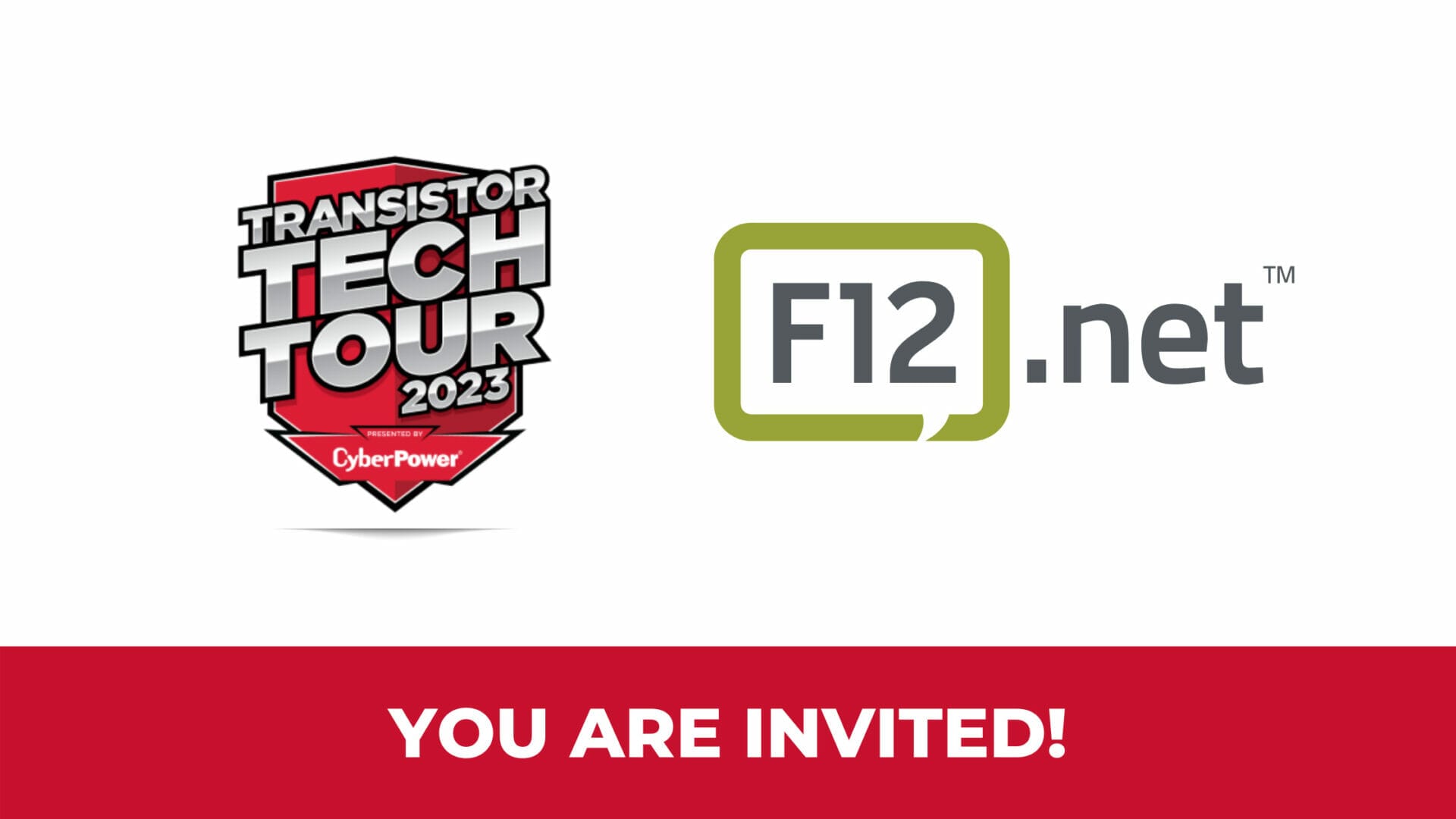Transistor Tech Tour and F12.net Banner|Transistor Tech Tour and F12.net Banner|Transistor Tech Tour and F12.net Banner